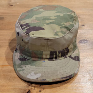 Army Patrol Cap Size 7 1/4 Fitted Green Camo Camouflage Military Spec1c1